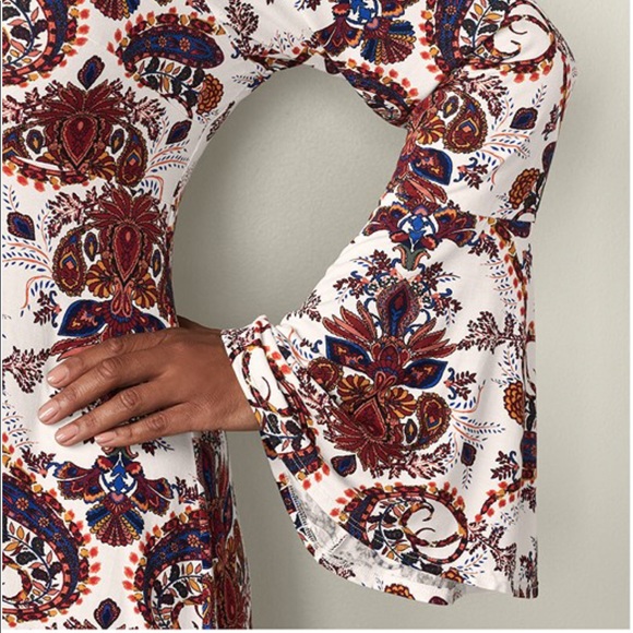 🍁SOLD🆕STELLA BOHOBLISS BELLSLEEVED DRESS NEW🍁 - Picture 4 of 8